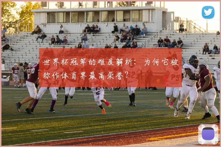 世界杯冠军的难度解析:为何它被称作体育界最高荣誉?